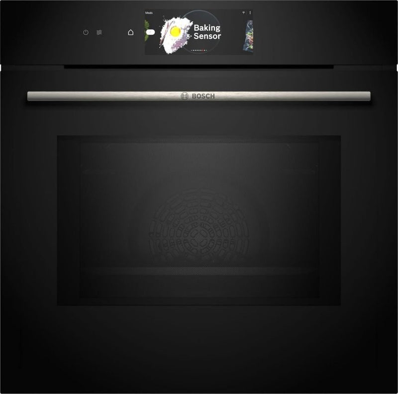 Bosch HMG7361B1 Série 8 Four encastrable intelligent avec micro-ondes 60 × 60 cm – Fabriqué en Allemagne, Air Fry, bague de commande numérique, noir