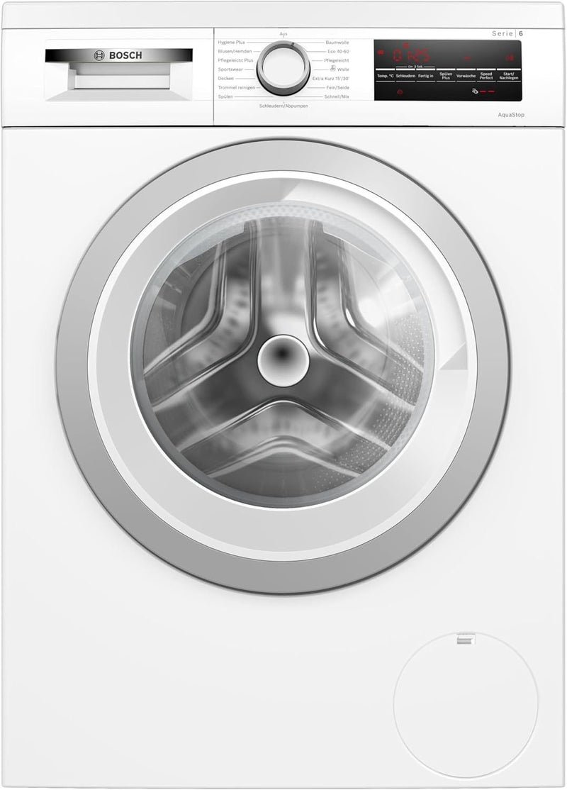 Bosch WAN28127 Lave-linge Série 4 8 kg, 1400 tr/min – Iron Assist, ActiveWater Plus, EcoSilence Drive, SpeedPerfect, blanc, 60 cm
