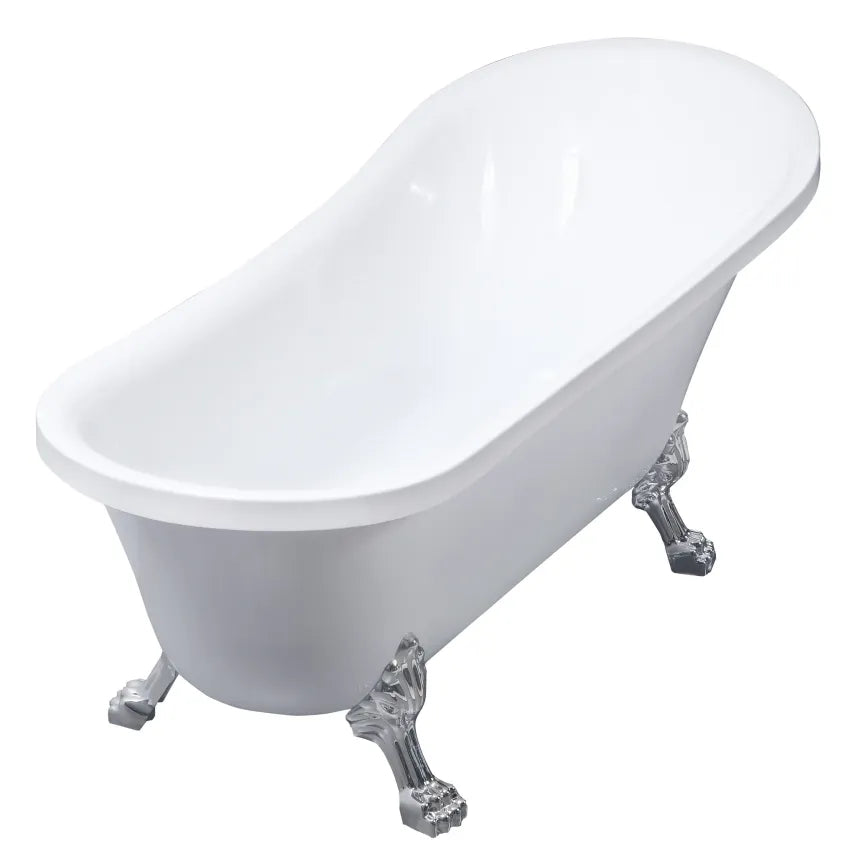 Lykke Baignoire sur pieds Nordic Deluxe 1700 × 750 × 730 mm, blanche