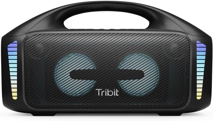 Tribit StormBox Blast Enceinte Bluetooth portable de soirée 90 W, son stéréo puissant avec XBass, effets lumineux LED, Bluetooth 5.3, étanche
