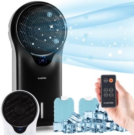 SereneLife Climatiseur mobile 3-en-1 avec gaine d’évacuation – Refroidisseur, ventilateur et déshumidificateur, jusqu’à 28 m², 10 000 BTU 1