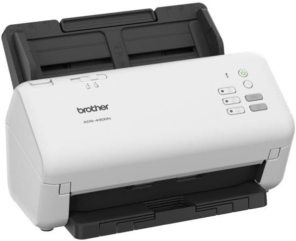Brother ADS-4300N Scanner de documents – Scanner duplex professionnel pour travail efficace