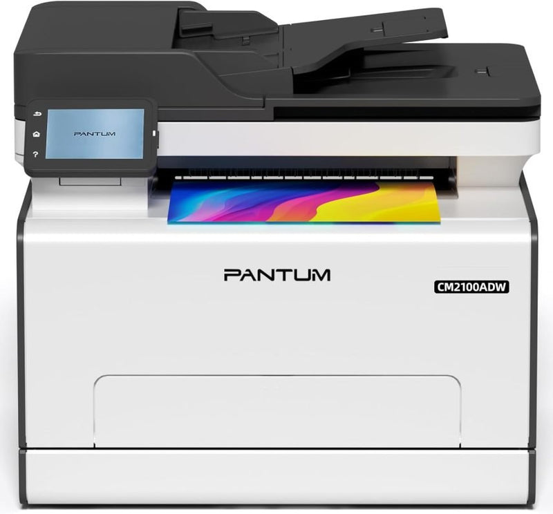 PANTUM CM2100ADW Imprimante laser multifonction couleur – Impression, copie et scan avec ADF, recto verso automatique, Wi-Fi, réseau, USB, 20 ppm