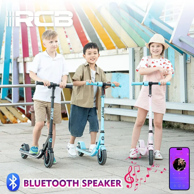 RCB R11 Kid Trottinette électrique légère pour enfant avec logo RCB – Rose