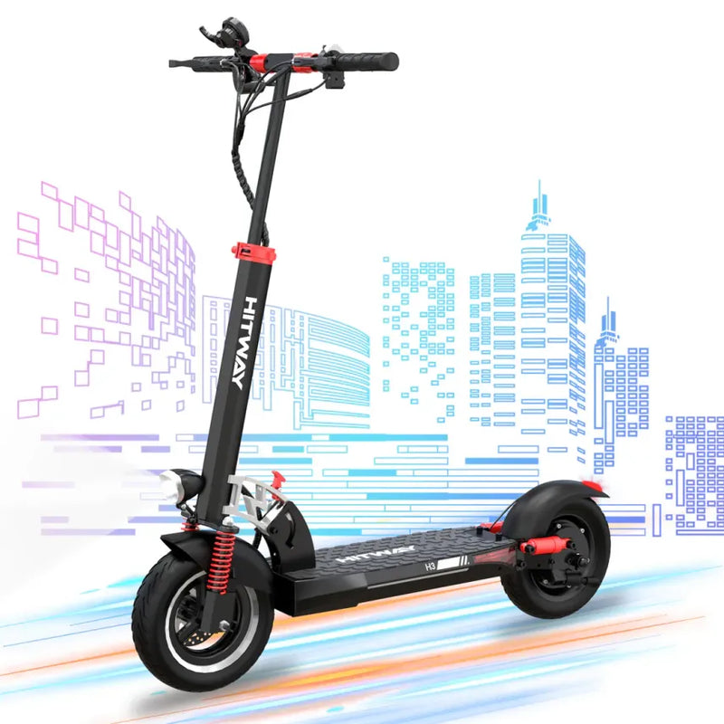 HITWAY HB24 Trottinette électrique avec siège – Moteur 800 W, batterie 48 V