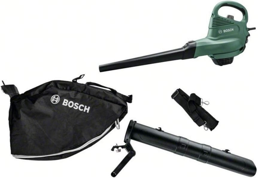 Bosch UniversalGardenTidy 3000 Aspirateur/souffleur électrique – 3000 W, sac 50 L, vitesse variable, soufflage, aspiration et broyage des feuilles 1