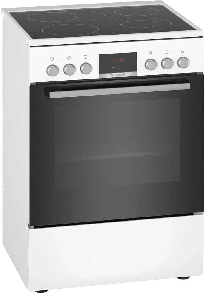 Bosch HKR39C250 Série 4 Cuisinière électrique pose libre 60 cm – EcoClean Direct, chaleur tournante 3D