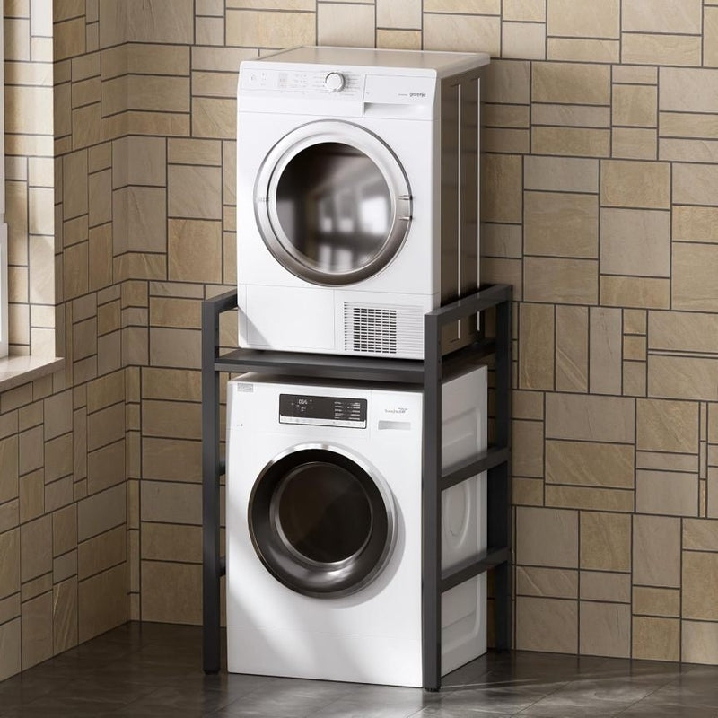 MSFE Étagère au-dessus du lave-linge – Support réglable en hauteur pour sèche-linge, capacité 350 kg