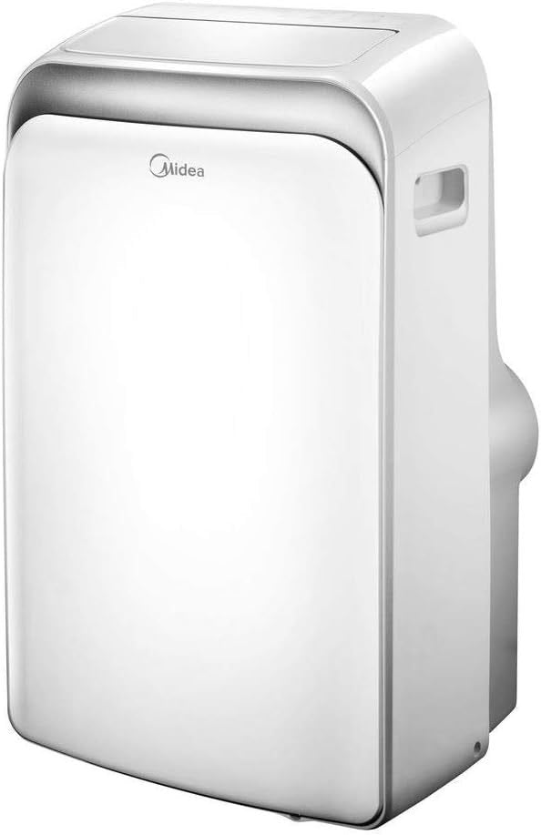 Midea Climatiseur mobile MPD-12CRN7, 12 000 BTU / 3,5 kW – Refroidissement, ventilation et déshumidification, jusqu’à 117 m³ (43 m²), tuyau d’évacuation 1