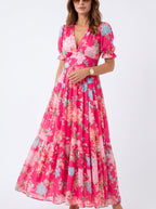 Ione | Robe Midi Fleurie