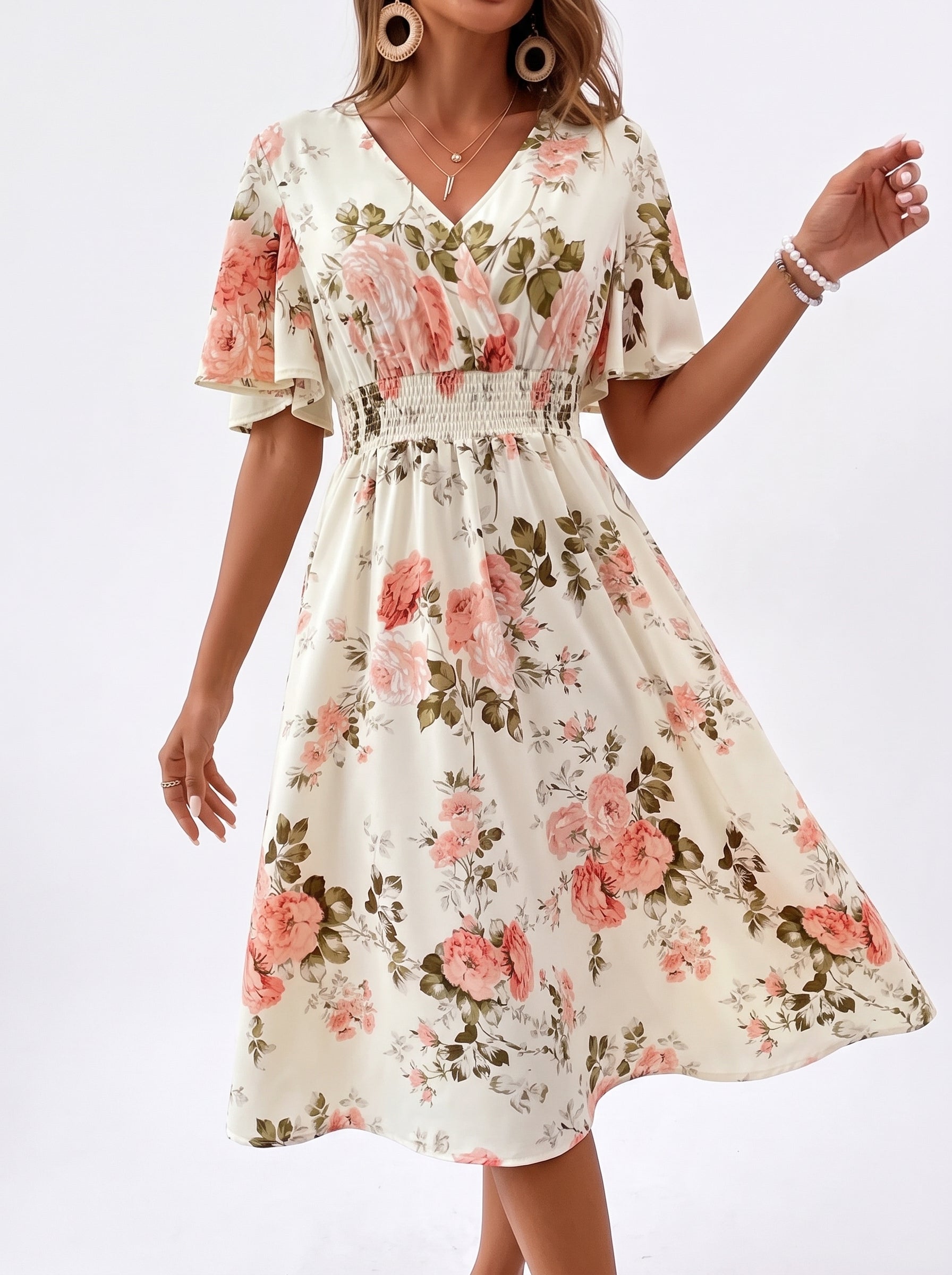 Kerensa | Robe Midi Fleurie