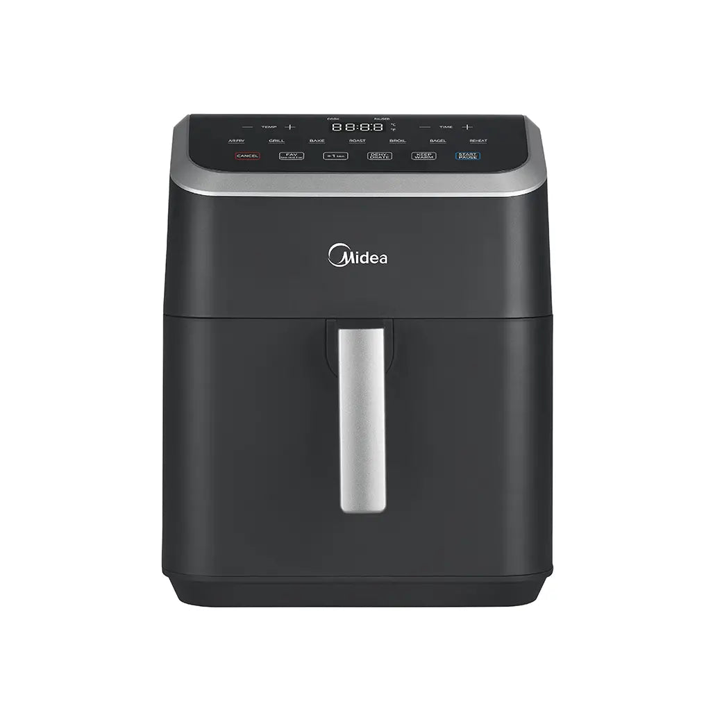 Midea HeatXpress™ Airfryer Four 7,8 QT 8-en-1 – Friteuse sans huile multifonction, cuisson rapide, grande capacité, noire