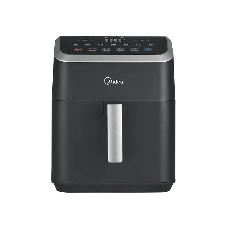 Midea HeatXpress™ Airfryer Four 7,8 QT 8-en-1 – Friteuse sans huile multifonction, cuisson rapide, grande capacité, noire