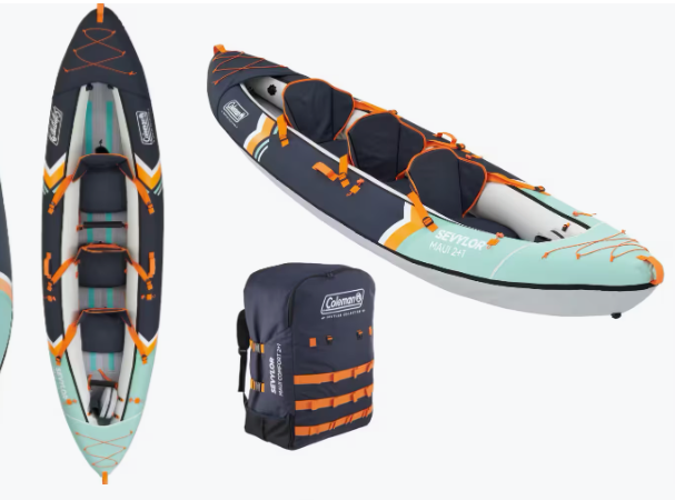 Sevylor Maui Kit kayak – Kayak gonflable 3 places pour famille et amis