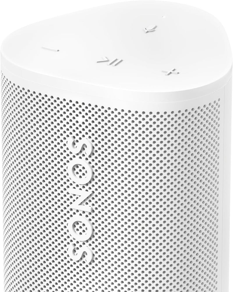 Sonos Roam 2 – Enceinte légère, portable et étanche avec Bluetooth, Wi-Fi, au moins 10 h d’autonomie et commande vocale, intérieur/extérieur, blanche