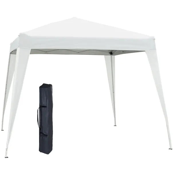 Outsunny Tonnelle pliante / tente de réception avec protection UV, blanche