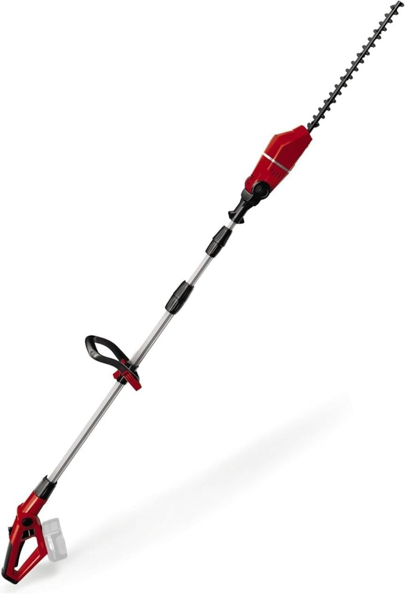 Einhell Taille-haies télescopique sans fil GE-HH 18/45 Li T-Solo – Entretien flexible des haies sans câble