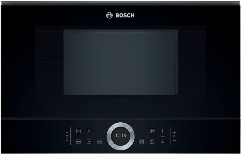 Bosch BFL634GB1 Série 8 Micro-ondes encastrable – 900 W, AutoPilot 7, écran tactile TFT