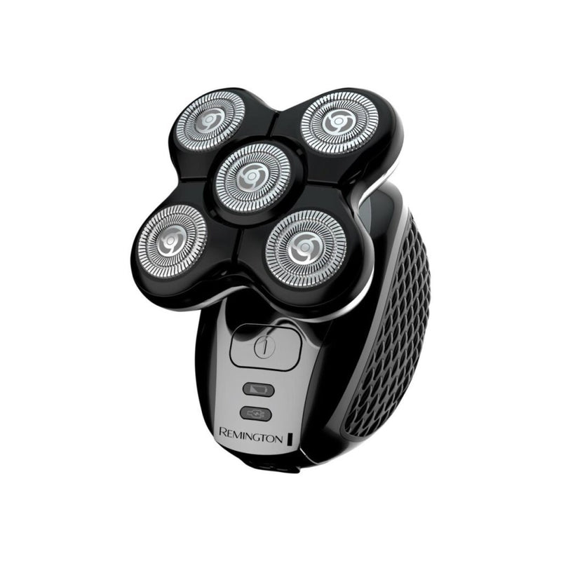 REMINGTON RX5 Ultimate Rasoir crâne avec compartiment récupérateur de cheveux – Article de second choix, très bon état