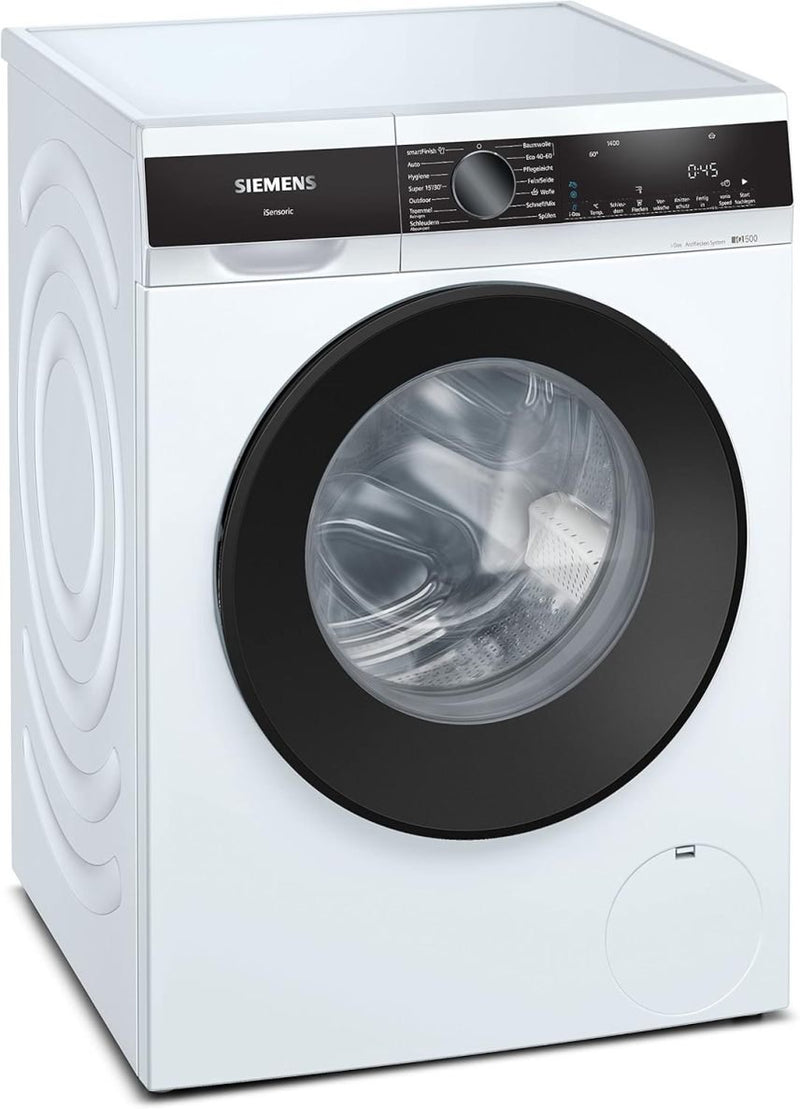 Siemens WM14N223 iQ300 Lave-linge frontal 7 kg, 1400 tr/min, speedPack L, écran LED, programme Outdoor, blanc, 60 cm