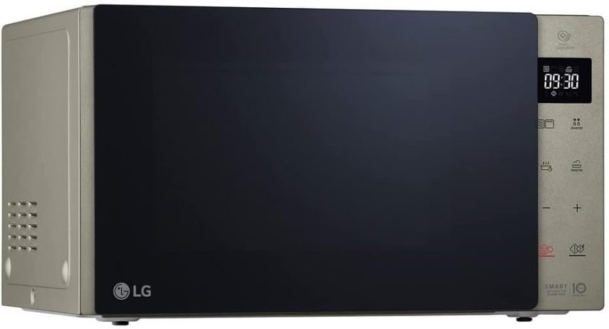 LG MH6535GIS Micro-ondes avec technologie Inverter et gril quartz, 25 L, 1000 W, programmes automatiques, niveaux de puissance réglables