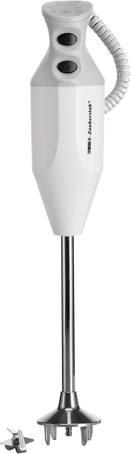 ESGE Zauberstab P 350 Profi Mixeur plongeant – Blanc/gris, couteau multifonction inclus, jusqu’à 22 000 tr/min, réf. 90880