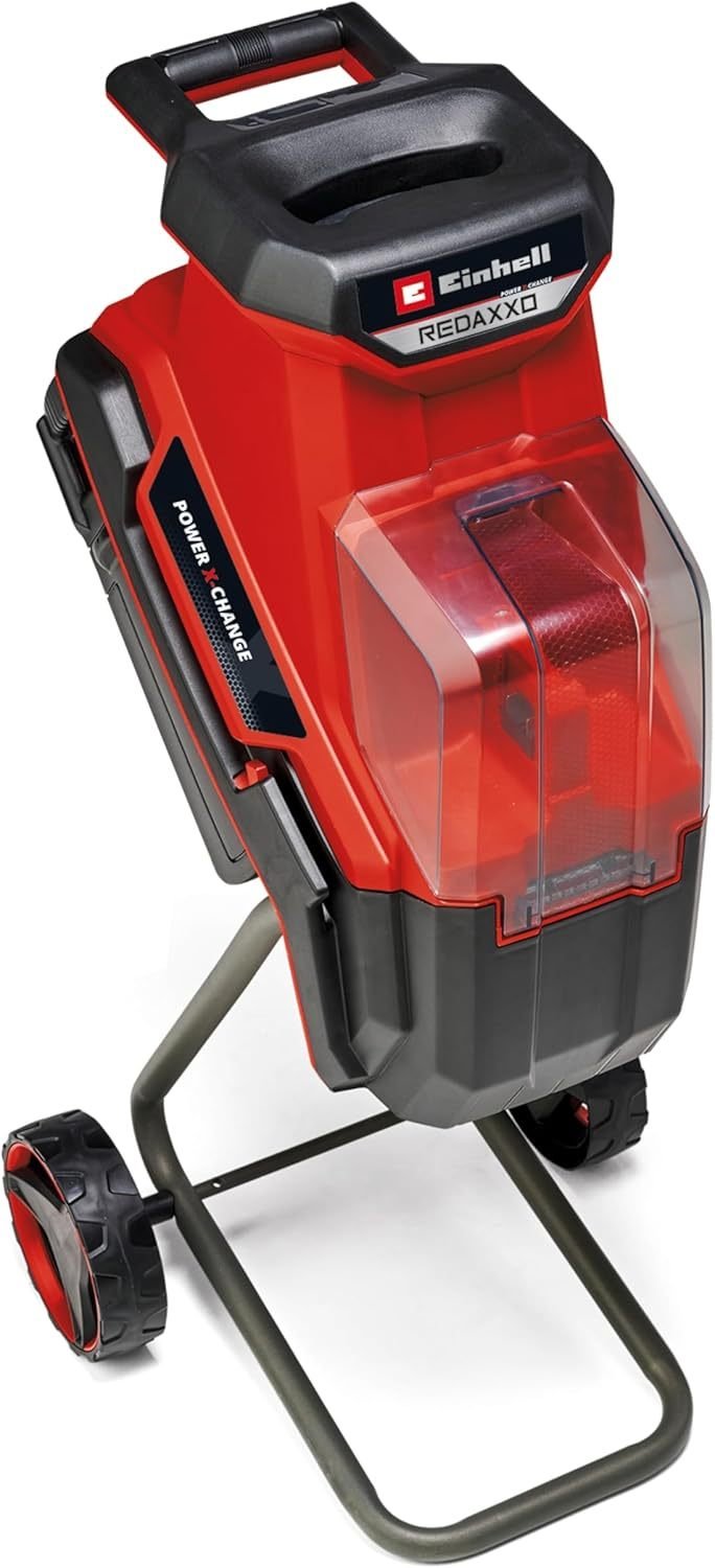 Einhell REDAXXO 36/25 Power X-Change Broyeur à couteaux sans fil – 36 V, branches jusqu’à 25 mm, sac de collecte 55 L