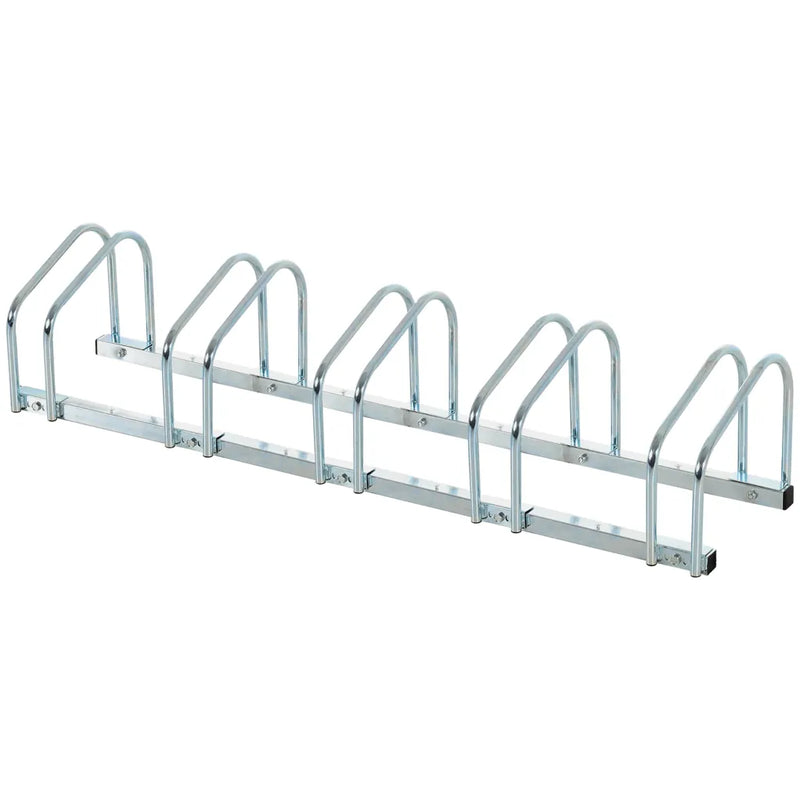 HOMCOM Râtelier à vélos extensible pour 5 vélos