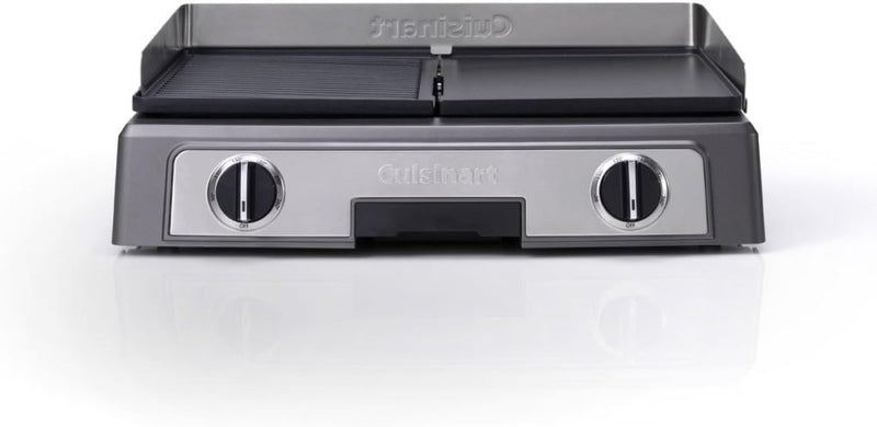 Cuisinart Hot Plate Entertaining Grill & Griddle | Plancha électrique XL / Teppanyaki pour la maison | Plaque antiadhésive amovible, réglage de température 2 zones jusqu’à 260 °C 1