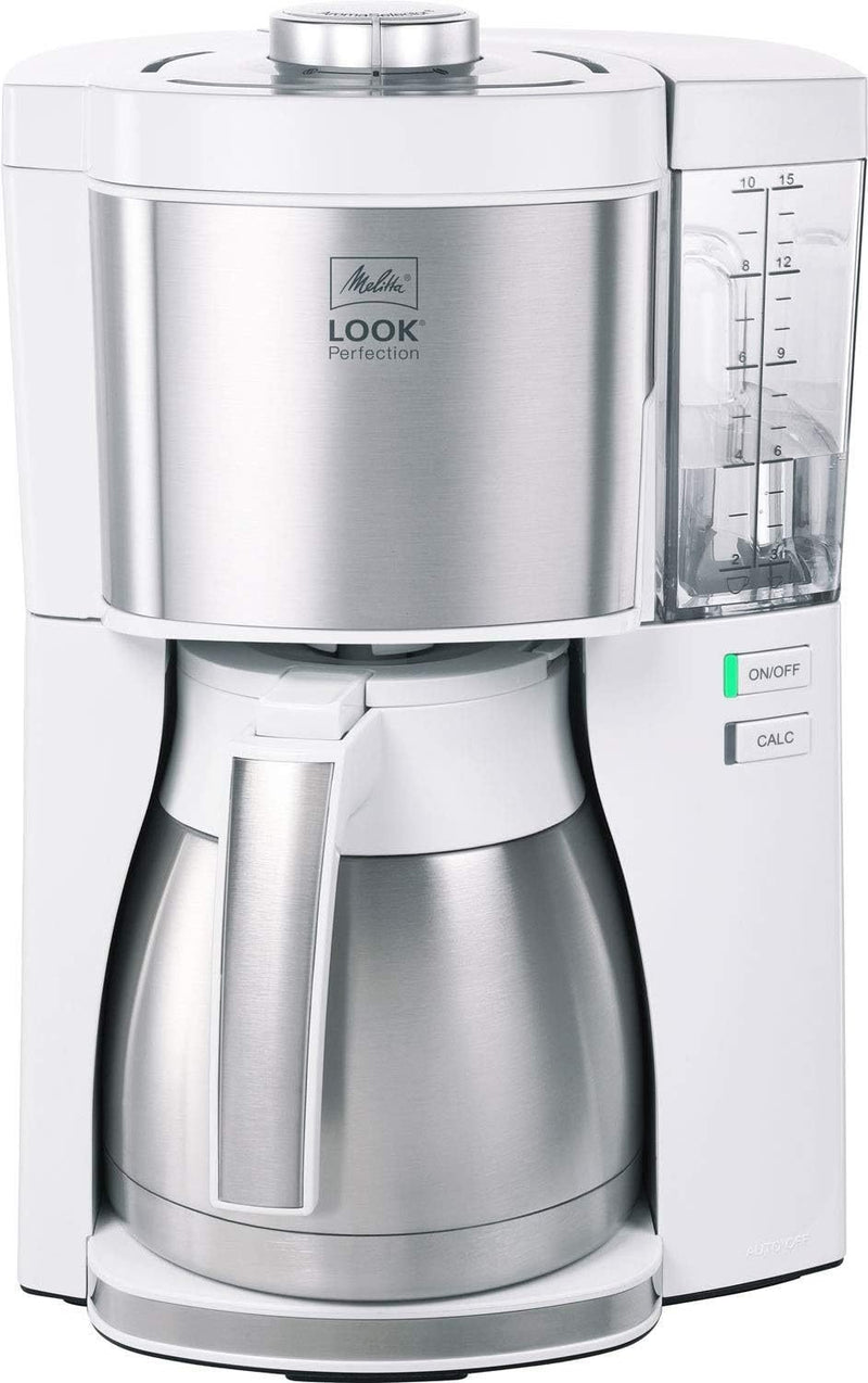 Melitta Look Perfection Cafetière filtre avec verseuse isotherme – Anti-goutte, 10 tasses, noir, 1025-16 1