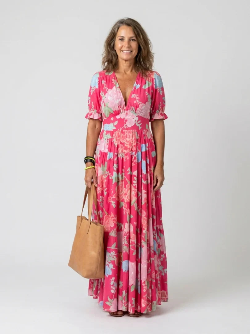 Ione | Robe Midi Fleurie
