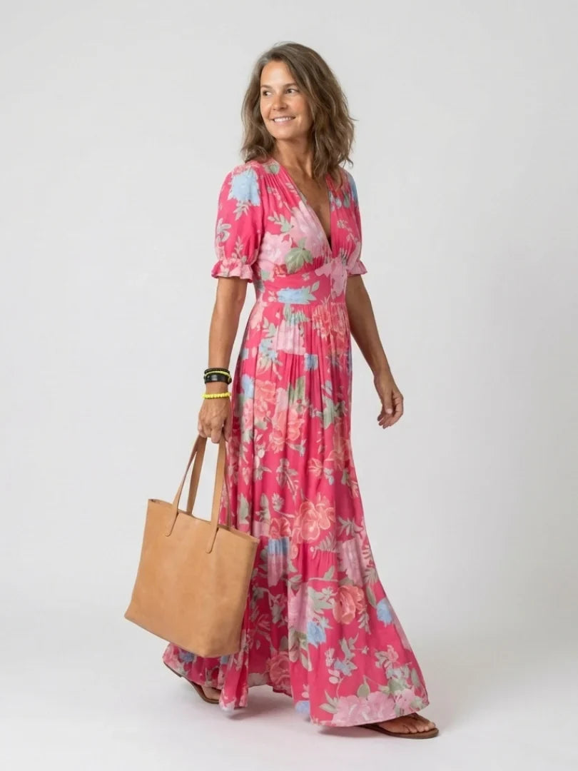 Ione | Robe Midi Fleurie