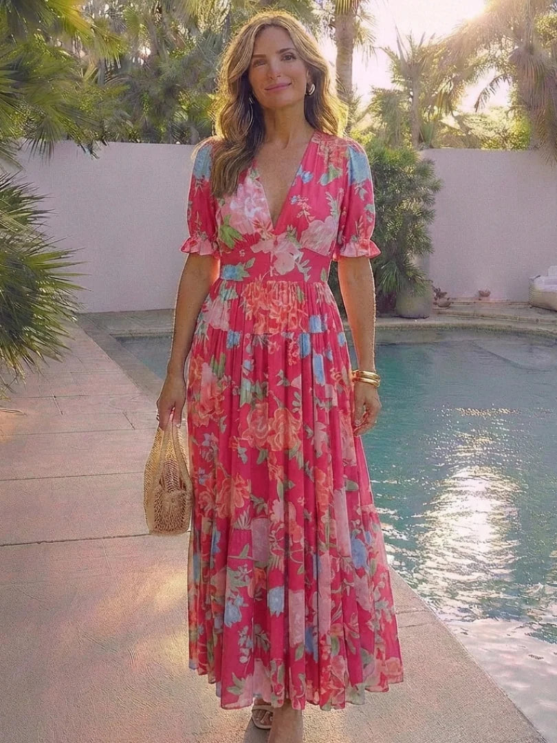 Ione | Robe Midi Fleurie