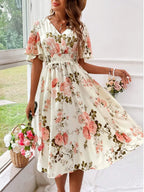 Kerensa | Robe Midi Fleurie