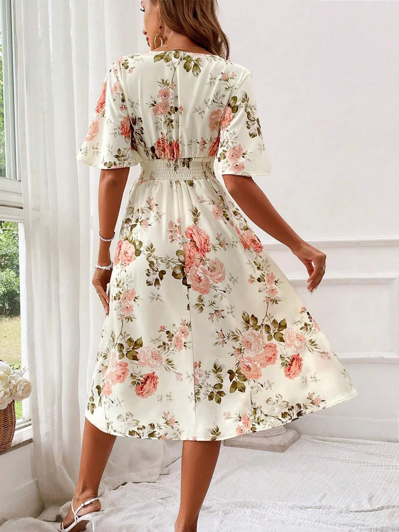 Kerensa | Robe Midi Fleurie