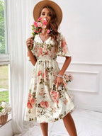 Kerensa | Robe Midi Fleurie