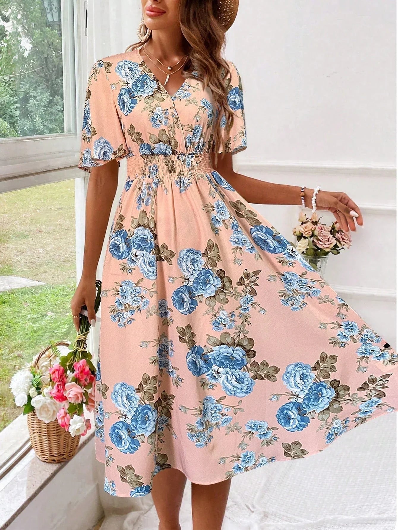 Kerensa | Robe Midi Fleurie