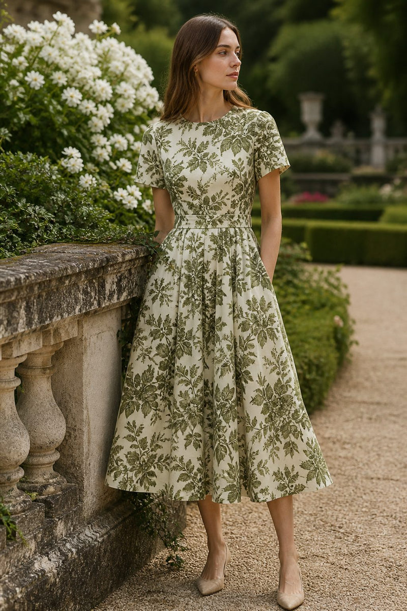 Kerensa — robe midi fleurie