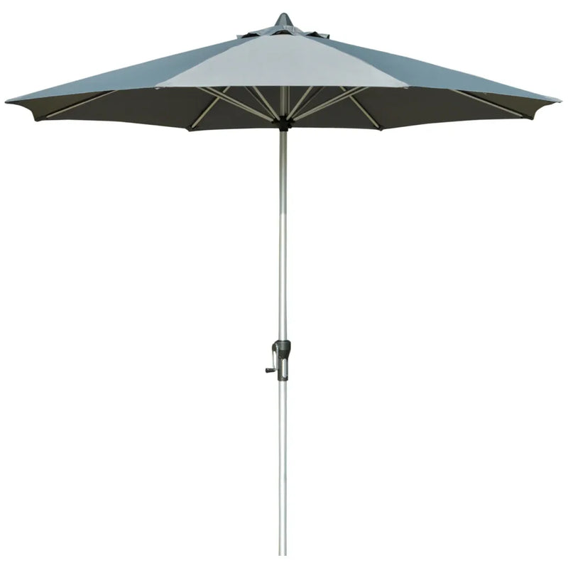 Outsunny Parasol 2,7 m avec manivelle et protection UV – Gris foncé
