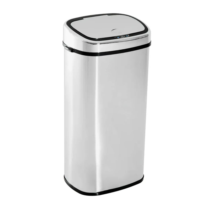 HOMCOM Poubelle automatique en inox avec capteur