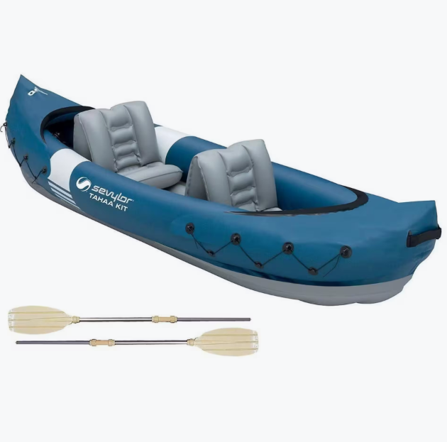 Sevylor Tahaa Kit kayak – Kayak gonflable de loisir pour eaux calmes et sorties détente